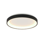 Plafondlamp Ringlede 3690ZW Zwart rond 28 cm dimbaar