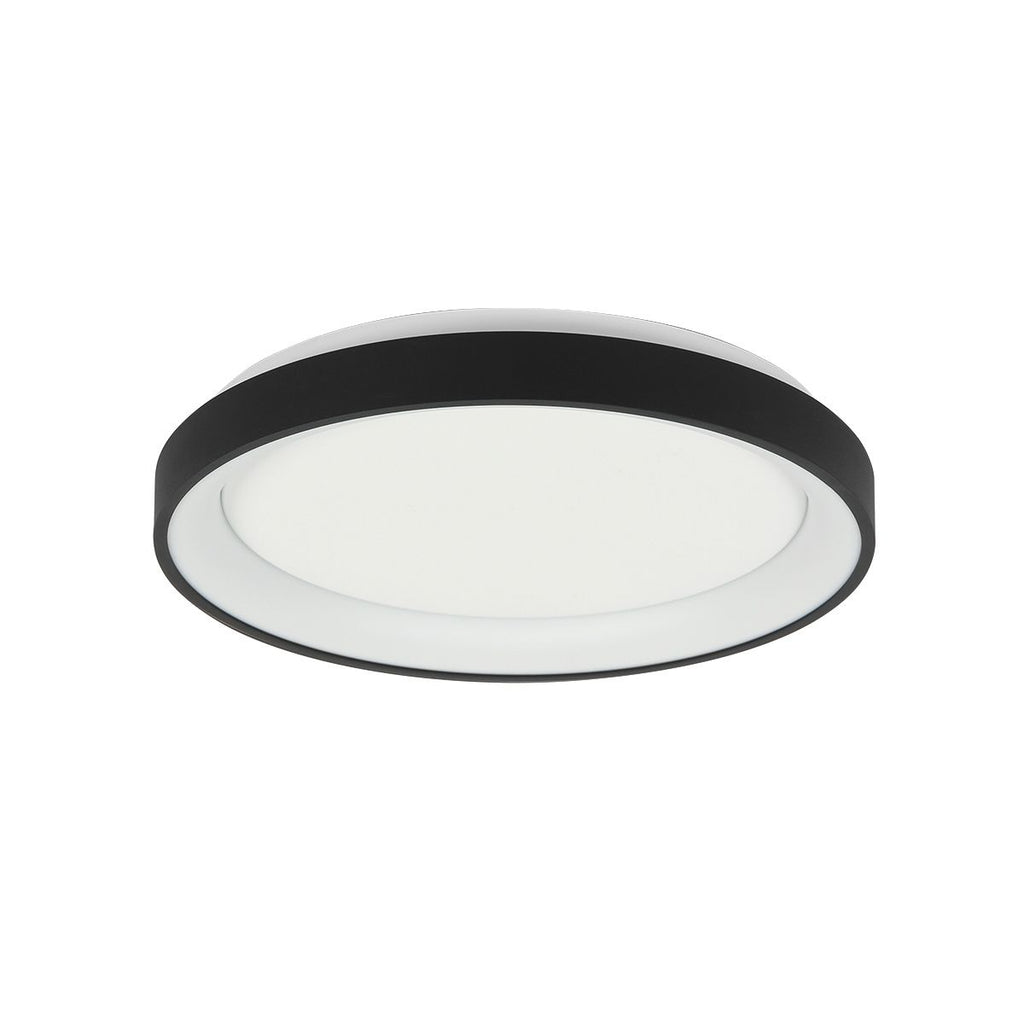Plafondlamp Ringlede 3690ZW Zwart rond 28 cm dimbaar