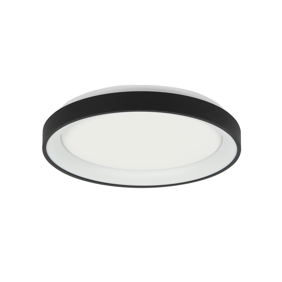 Plafondlamp Ringlede 3690ZW Zwart rond 28 cm dimbaar
