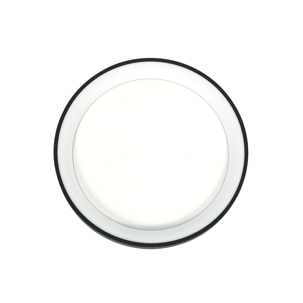 Plafondlamp Ringlede 3690ZW Zwart rond 28 cm dimbaar