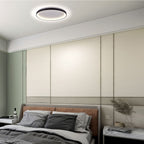 Plafondlamp Ringlede 3690ZW Zwart rond 28 cm dimbaar