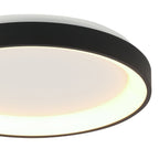 Plafondlamp Ringlede 3690ZW Zwart rond 28 cm dimbaar