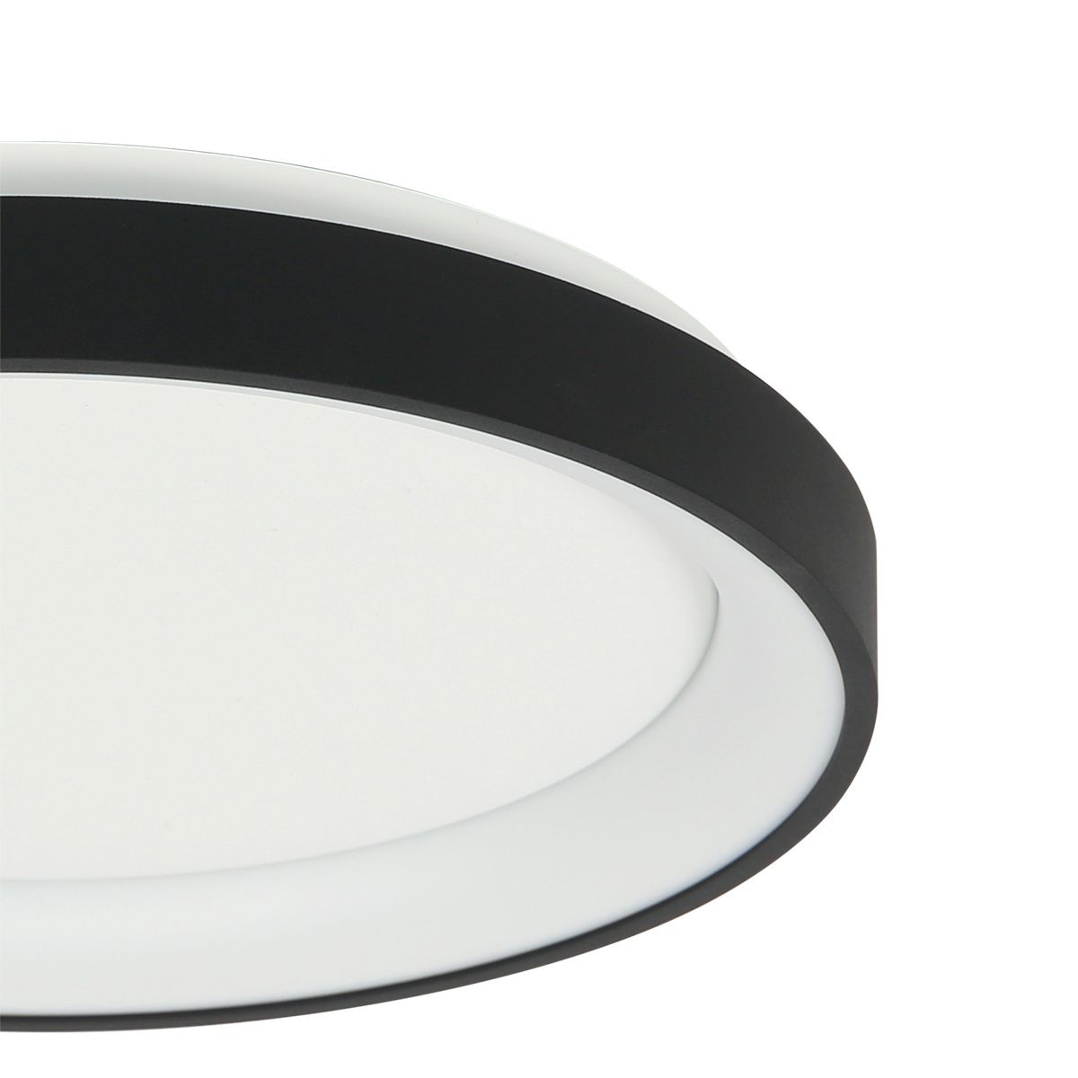 Plafondlamp Ringlede 3690ZW Zwart rond 28 cm dimbaar