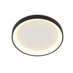 Plafondlamp Ringlede 3690ZW Zwart rond 28 cm dimbaar