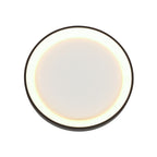 Plafondlamp Ringlede 3690ZW Zwart rond 28 cm dimbaar