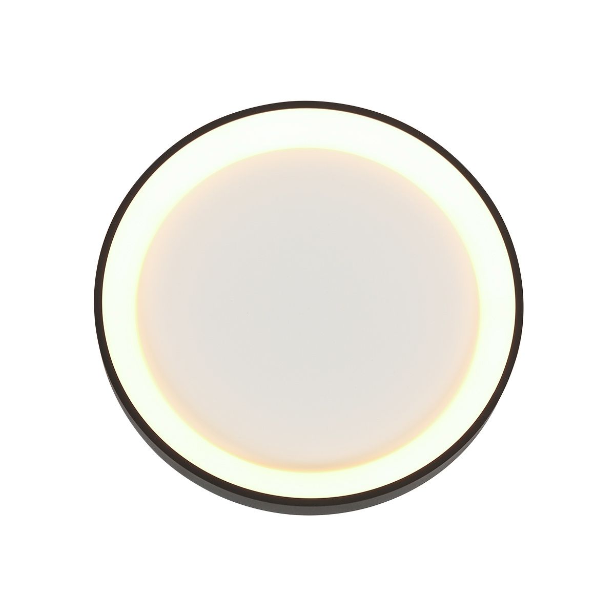 Plafondlamp Ringlede 3690ZW Zwart rond 28 cm dimbaar