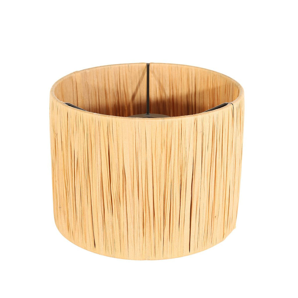 Goud met zwarte tafellamp Animaux 3714ZW met beige bruine gras kap