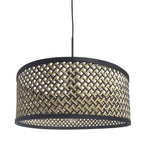 Hanglamp Sparkled met bamboe/houten lampenkap