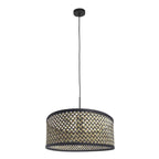 Hanglamp Sparkled met bamboe/houten lampenkap