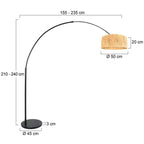 Vloerlamp Sprakled Light 37489ZW Zwart