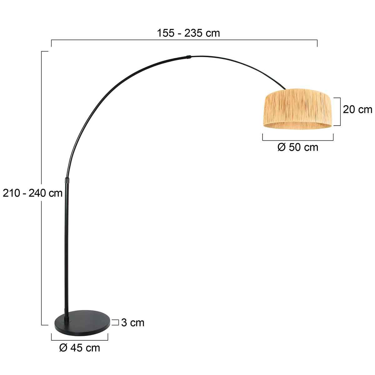Vloerlamp Sprakled Light 37489ZW Zwart