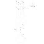 Hanglamp Bollique 3800ZW zwarte 5 lichts lamp met smoke glas