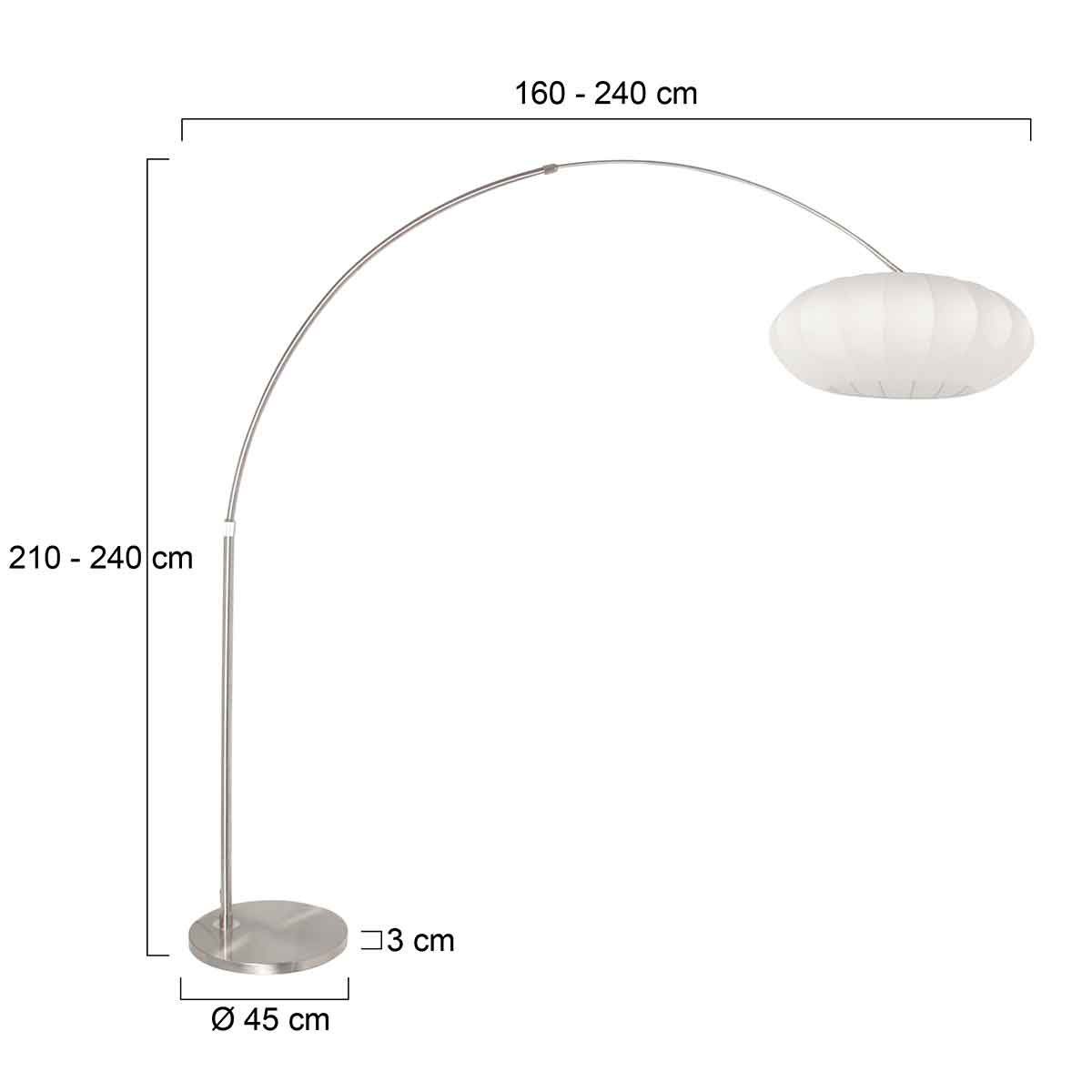 Hanglamp Sparkled Light 3806ST Staal