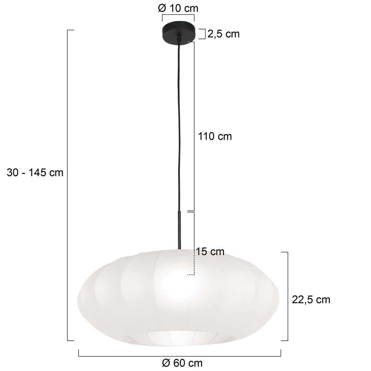 Hanglamp Sparkled light 3809ZW Zwart