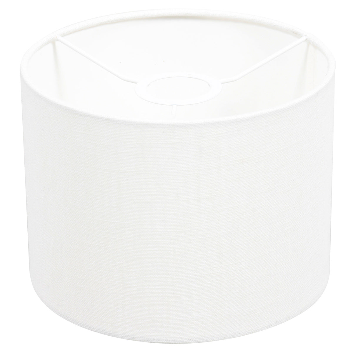 3-lichts vloerlamp Sparkled Light 3825ZW met grof wit linnen kappen