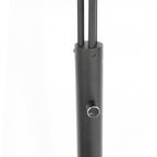 3-lichts vloerlamp Sparkled Light 3829ZW met naturel/zwart bamboe kappen