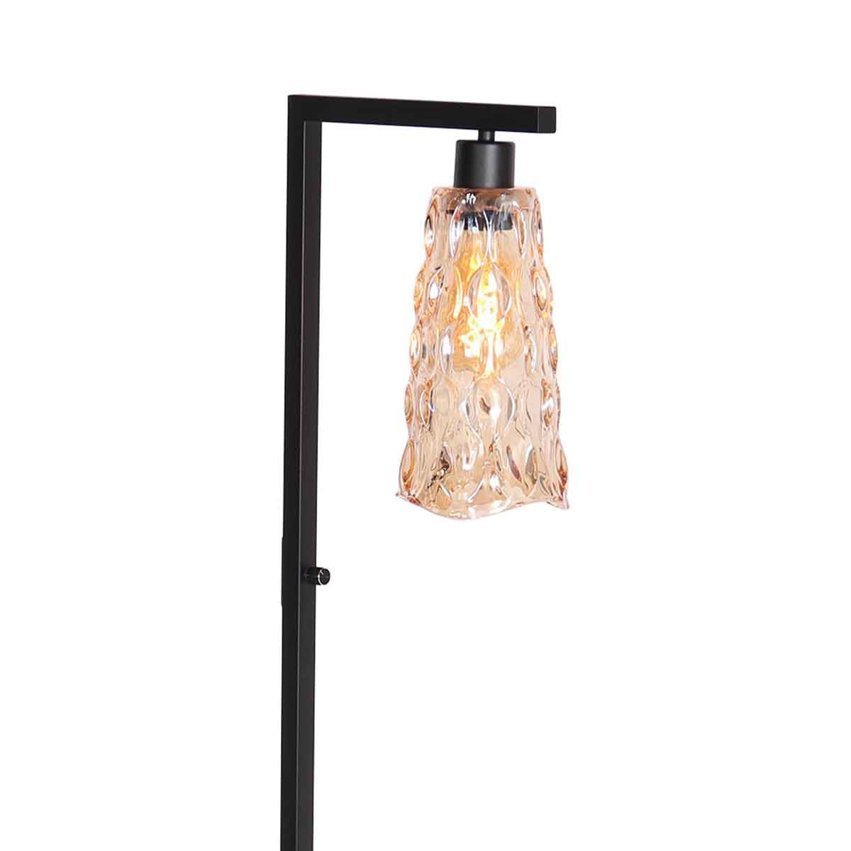 Vloerlamp Vidrio 3838ZW amber geel glas