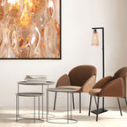 Vloerlamp Vidrio 3838ZW amber geel glas