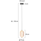 Hanglamp Geripu 3840ZW Ø15cm geribbeld kunststof met led module