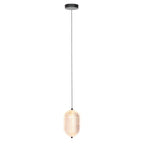 Hanglamp Geripu 3840ZW Ø15cm geribbeld kunststof met led module