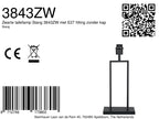 Tafellamp Stang 3843ZW zwarte tafellamp zonder kap met E27