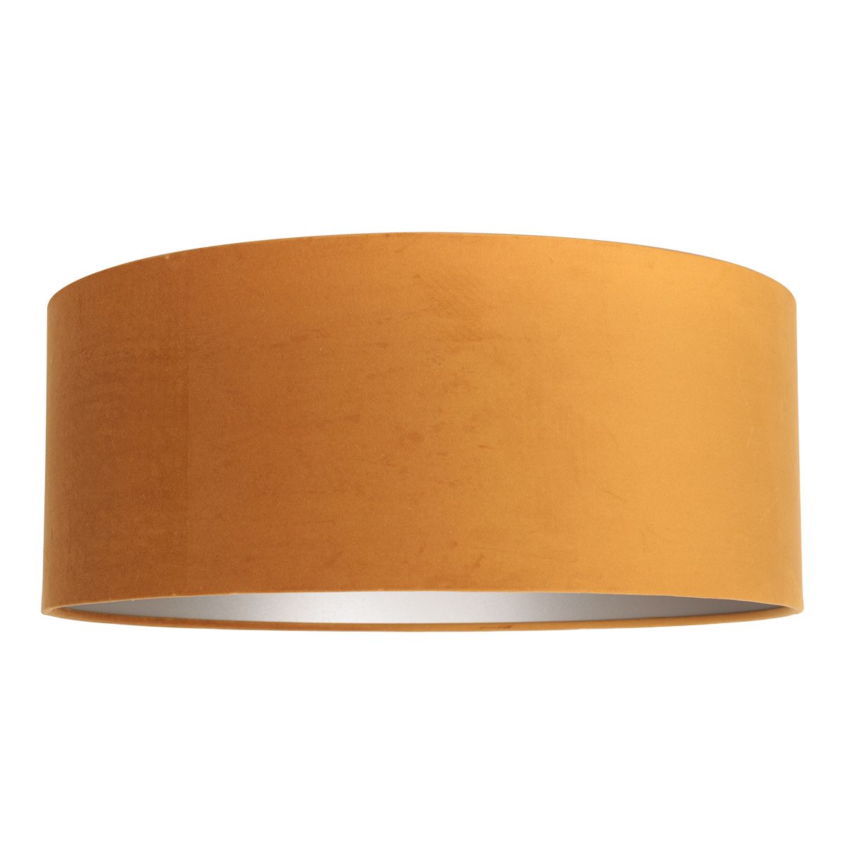 Zwarte staande lamp Stang 3848ZW met E27 fitting en goudkleurige velours kap