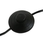 Zwarte staande lamp Stang 3853ZW met E27 fitting en groen velours kap