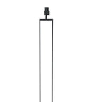 Zwarte staande lamp Stang 3854ZW met E27 fitting en blauw velours kap