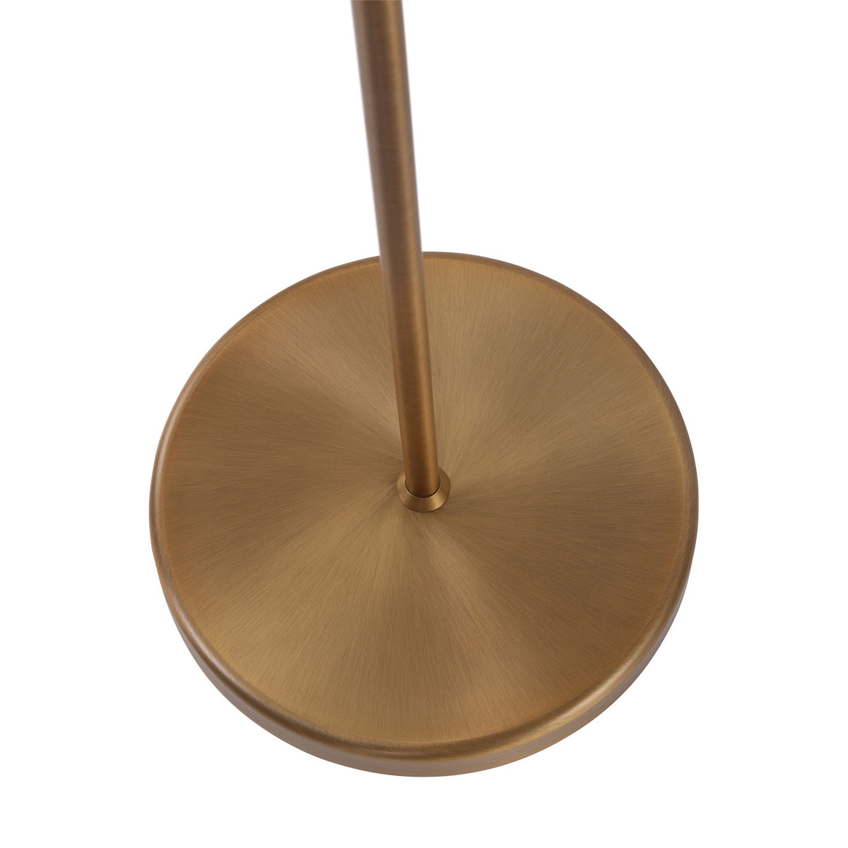 Bronskleurige vloerlamp Bella 3873BR met blauw fluweelachtige kap