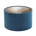 Bronskleurige vloerlamp Bella 3873BR met blauw fluweelachtige kap