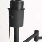 Vloerlamp Bella 3891ZW met blauw fluweelachtige lampenkap