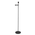 Vloerlamp Bella 3892ZW met zwart linnen kap met goudkleurige binnenkant