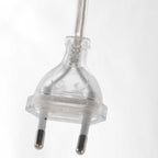 Booglamp Solva 3910ST Staal met een goudkleurige fluwelen lampenkap