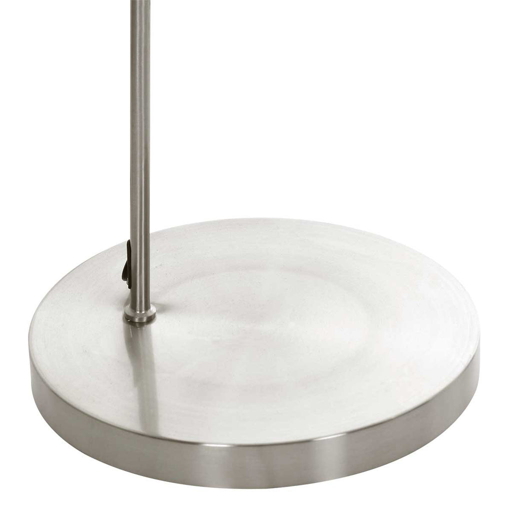 Booglamp Solva 3914ST Staal met een blauw fluwelen lampenkap