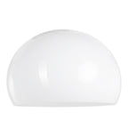 Booglamp Solva 3919ST met een wit kunststof lampenkap