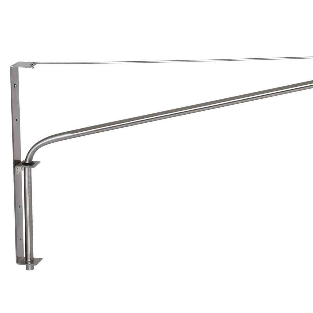 Wandlamp Elegant Classy 3957ST staal met zwarte linnen kap Ø50 cm