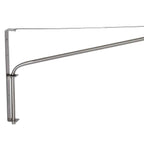 Wandlamp Elegant Classy 3957ST staal met zwarte linnen kap Ø50 cm