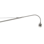 Wandlamp Elegant Classy 3957ST staal met zwarte linnen kap Ø50 cm