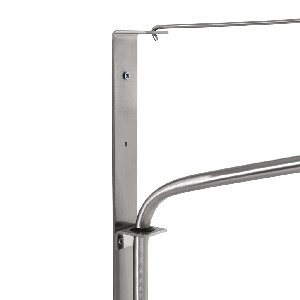 Wandlamp Elegant Classy 3957ST staal met zwarte linnen kap Ø50 cm