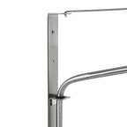Wandlamp Elegant Classy 3957ST staal met zwarte linnen kap Ø50 cm