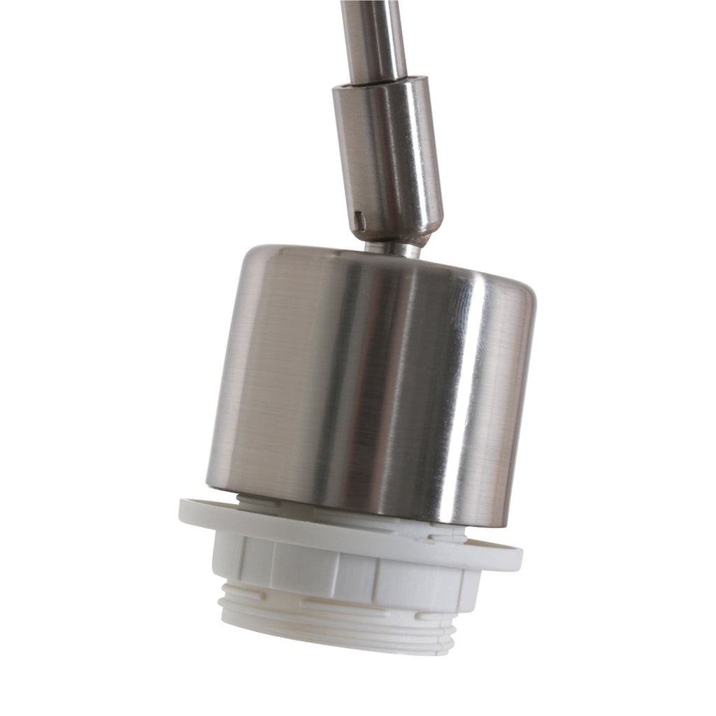 Wandlamp Elegant Classy 3957ST staal met zwarte linnen kap Ø50 cm