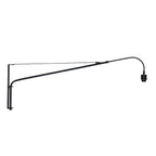 Wandlamp Elegant Classy 3958ZW zwart met zwarte linnen kap Ø50 cm
