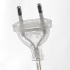 Booglamp Sparkled Light 3963ST staal met zwart linnen kap