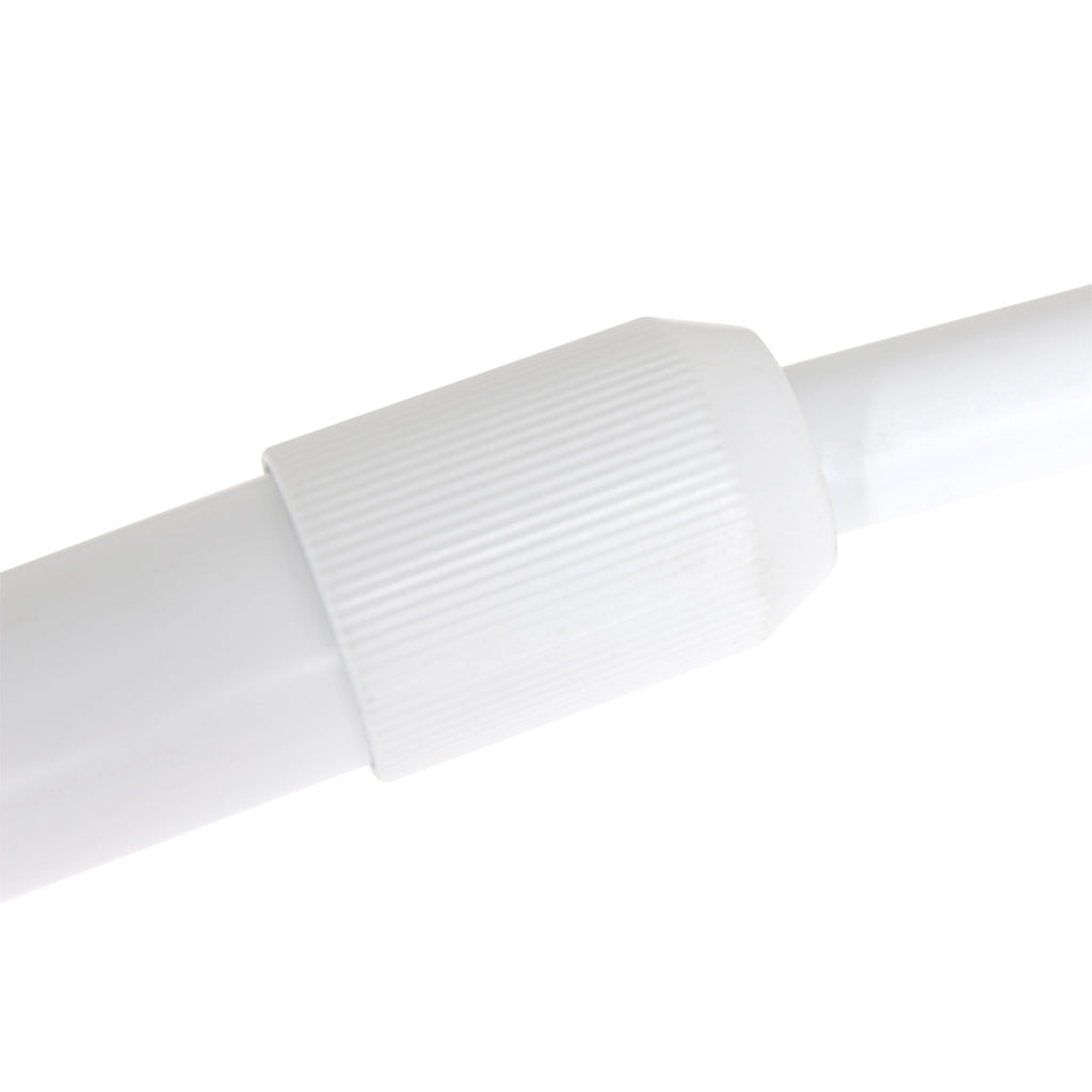 Witte vloerlamp / booglamp Sparkled Light 3964W met zwart linnen kap