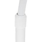 Witte vloerlamp / booglamp Sparkled Light 3964W met zwart linnen kap