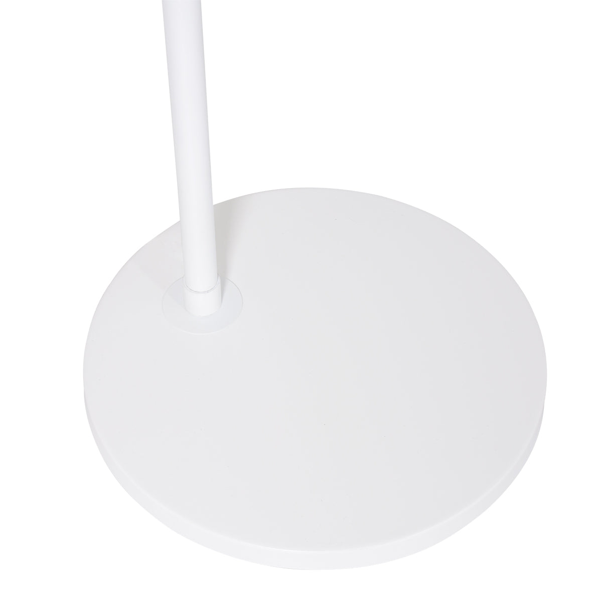 Witte vloerlamp / booglamp Sparkled Light 3964W met zwart linnen kap