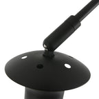 Boog wandlamp Sparkled Light 3967ZW zwart met zwart linnen kap