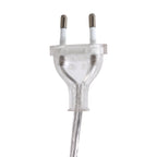 Staalkleurige vloerlamp Prestige Chic 3975ST met zwart linnen kap