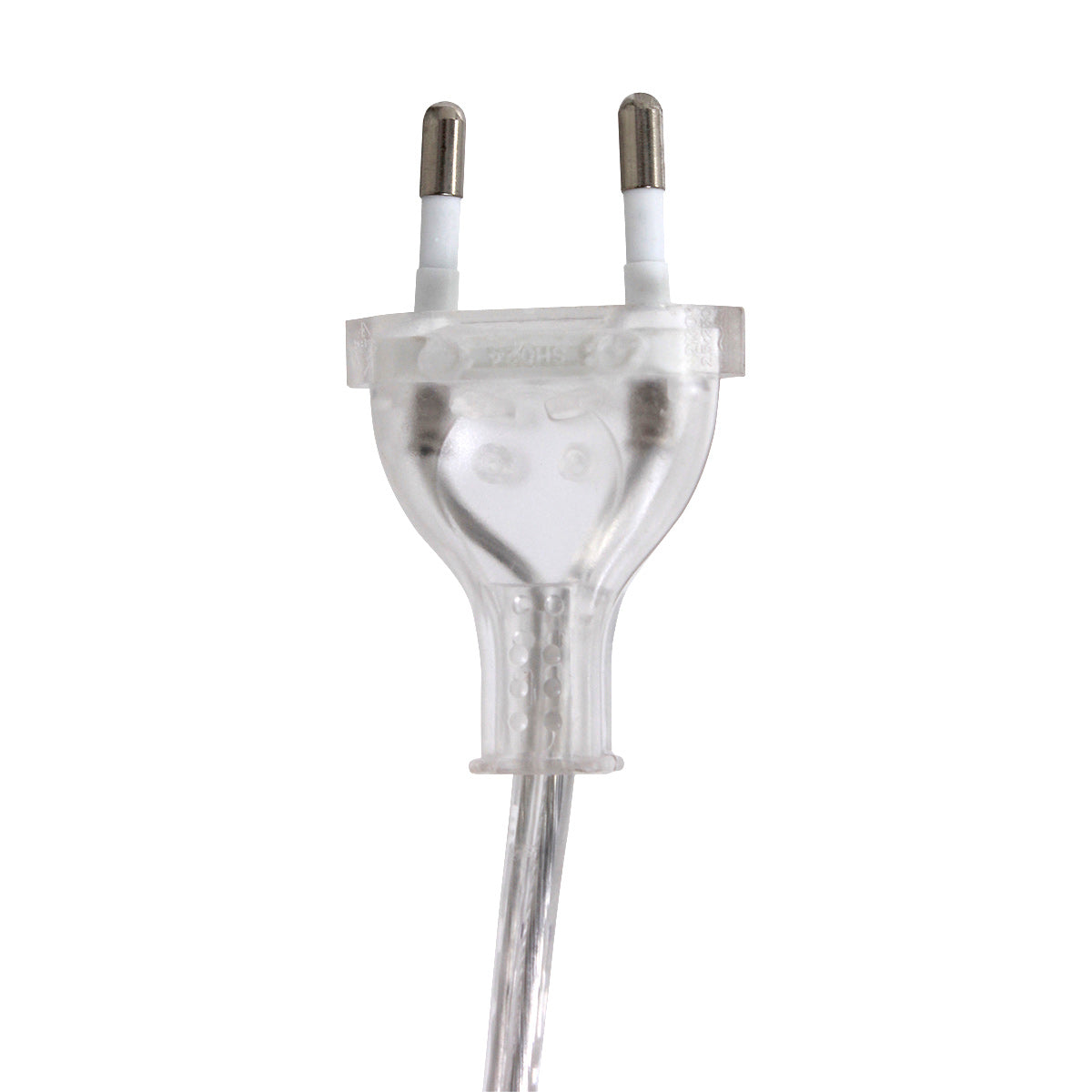 Staalkleurige vloerlamp Prestige Chic 3975ST met zwart linnen kap