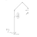 Vloerlamp Prestige Chic 3976ZW met zwarte linnen kap